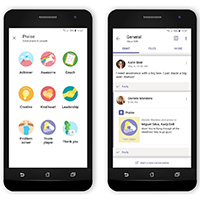 Microsoft Teams' Praise feature