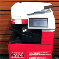 A RedPrint machine, part of the U's managed print solution