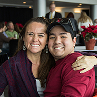 Scene from the 2015 UIT Holiday Luncheon and Prize Drawing.