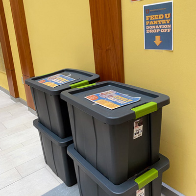 Donated items filled about four 30-gallon storage totes. (Photo courtesy of Tammy Mabey)