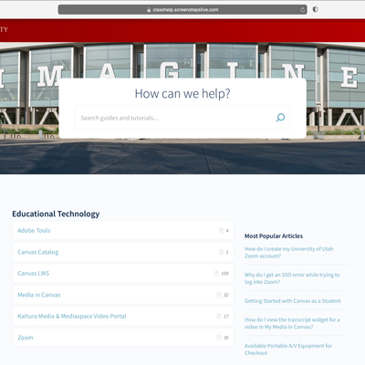 A screen capture of DLT’s new Knowledge Base site.