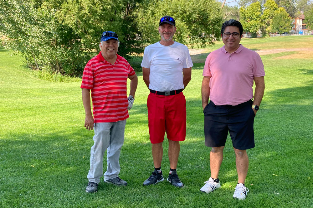 Ed Fresco, from left, Mark Curtz, and Reza Sarijlou