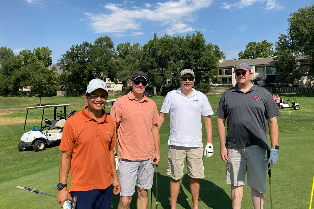 Utah Education and Telehealth Network (UETN) team, L-R: Rick Phinney, Spencer Jenkins, John Desha, and Bryan Peterson