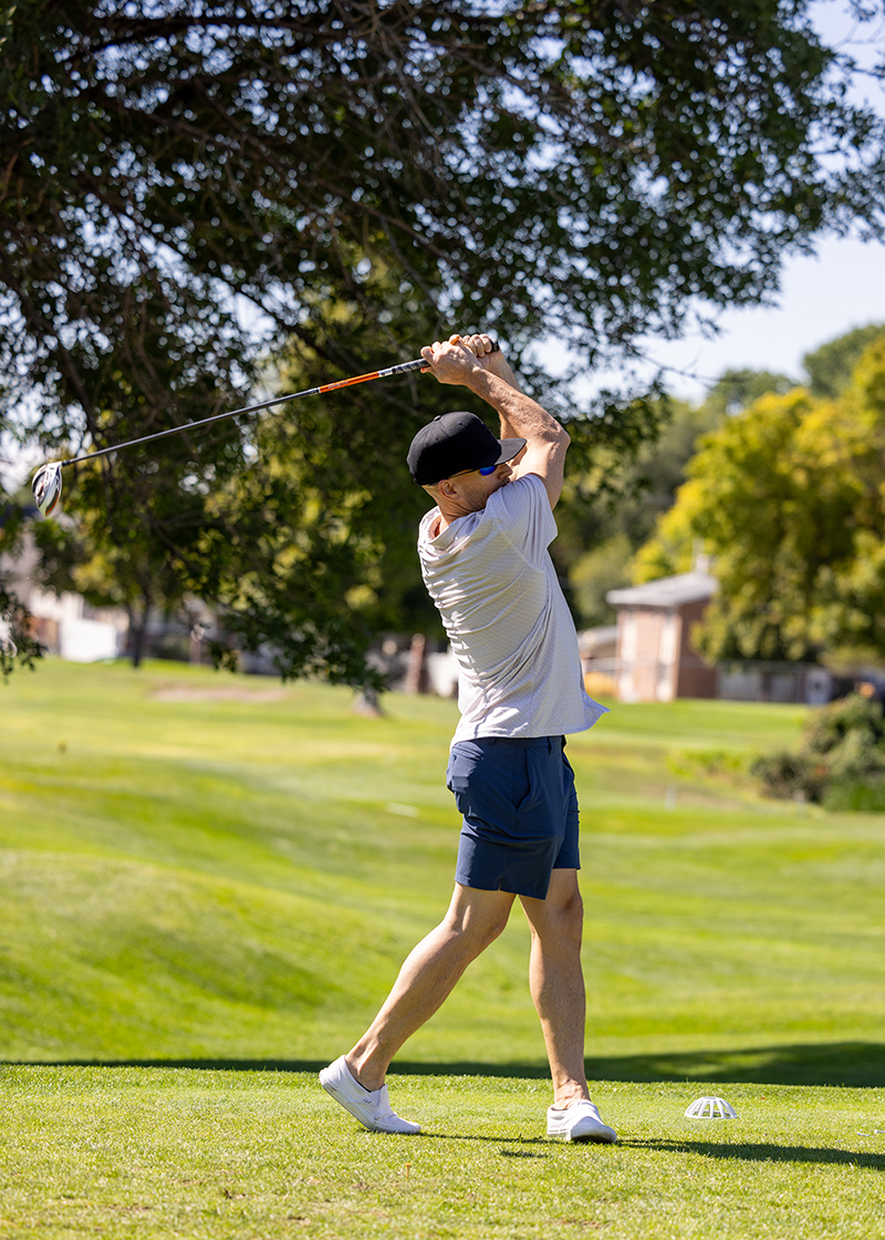 A scene from the 14th annual ITS-UIT golf tournament, held September 14 at Forest Dale Golf Course.