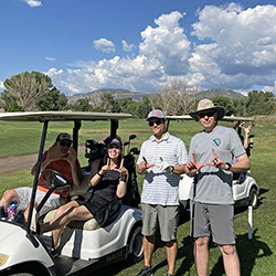 Scenes from the 14th annual ITS-UIT golf tournament (image courtesy of Mark Curtz).