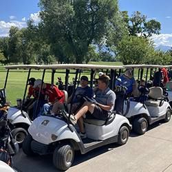 Scenes from the 14th annual ITS-UIT golf tournament (image courtesy of Mark Curtz).