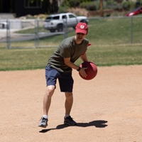 Matt Edgren (USS) pitches. (Photo by Thanh Nguyen)