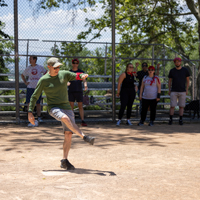 Doug Kenner (USS) kicks the ball. (Photo by Thanh Nguyen)