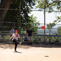 Emily Jacoby (USS) kicks the ball. (Photo by Thanh Nguyen)