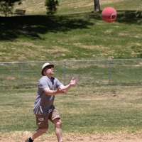 Chris Moore (SPS) sets up to catch the ball. (Photo by Thanh Nguyen)